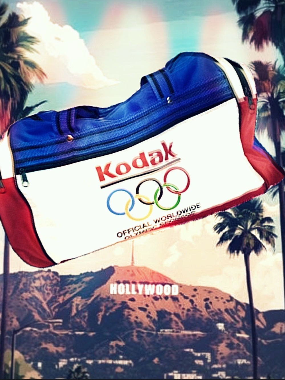 Vintage Kodak Olympics Sponsor Duffle Bag Los Angeles 1984 l